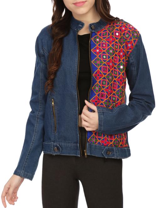 blue denim summer jacket - 14514140 - Very Small Image - 1