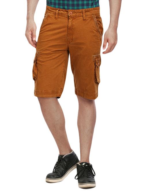 brown cotton shorts - 14514195 - Very Small Image - 1