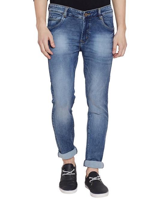 blue denim washed jeans - 14514199 - Very Small Image - 1
