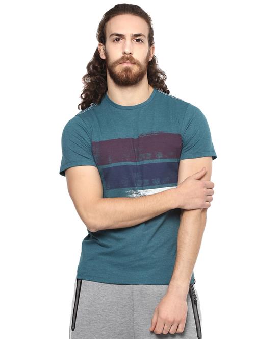 green cotton front print tshirt - 14514654 - Very Small Image - 1