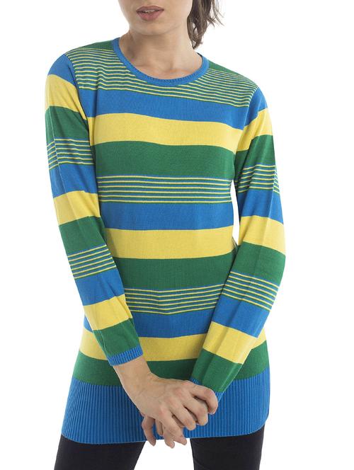 multi colored woolen pullover - 14515057 - Very Small Image - 1