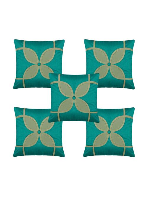Decorative Pack of 5 Velvet Cushion Covers - 14515091 - Very Small Image - 1