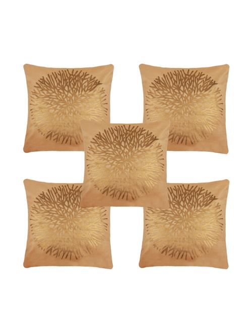 Decorative Pack of 5 Velvet Cushion Covers - 14515092 - Very Small Image - 1