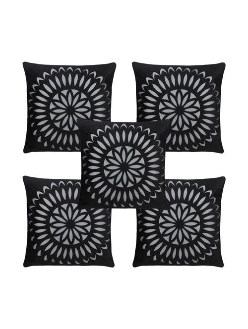 Decorative Pack of 5 Velvet Cushion Covers - 14515122 - Very Small Image - 1
