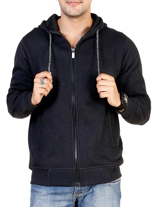 black cotton sweatshirt - 14515280 - Very Small Image - 1