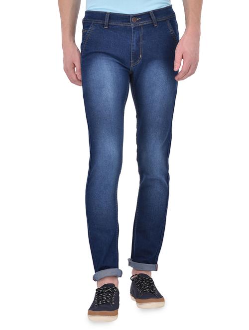 blue denim washed jeans - 14515566 - Standard Image - 1