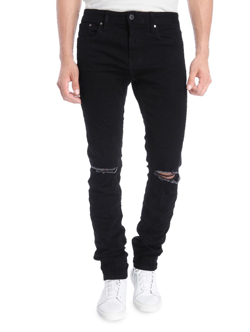 black denim slash knee jeans - 14515585 - Zoom Image - 1