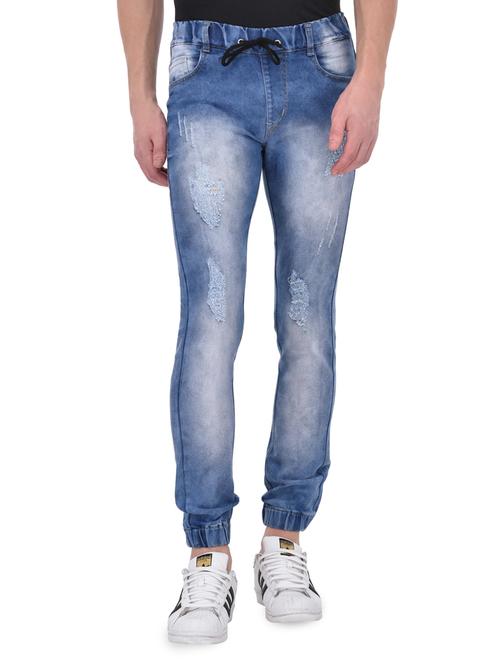 blue denim jogger - 14515589 - Standard Image - 1