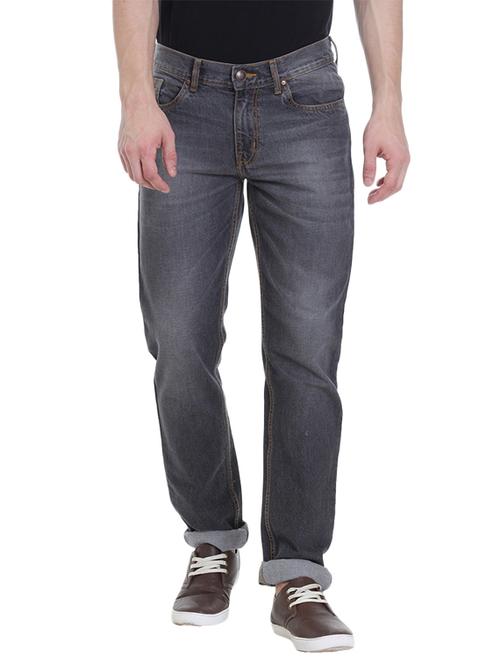 grey cotton washed jeans - 14515656 - Very Small Image - 1