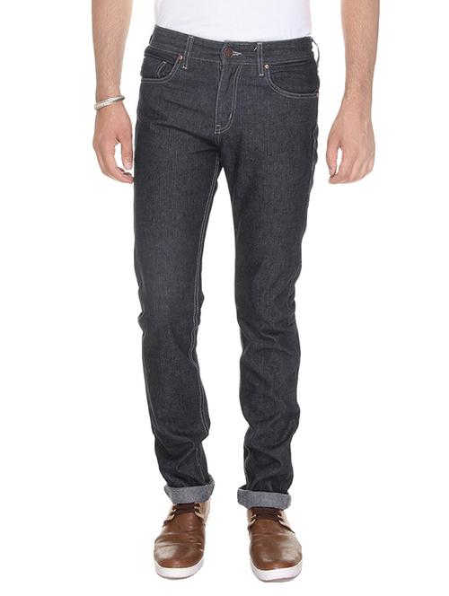 black cotton plain jeans - 14515725 - Very Small Image - 1