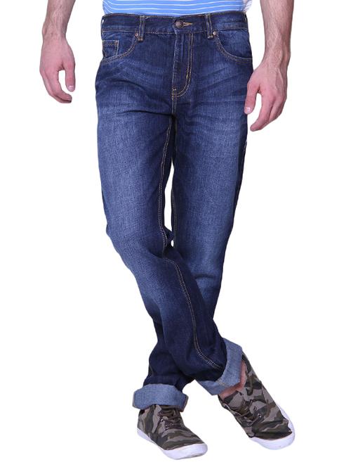blue cotton washed jeans - 14515742 - Standard Image - 1