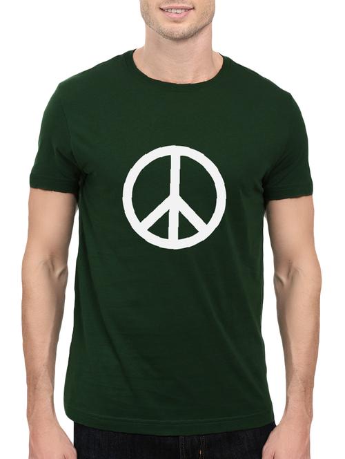 green cotton chest print tshirt - 14515819 - Standard Image - 1