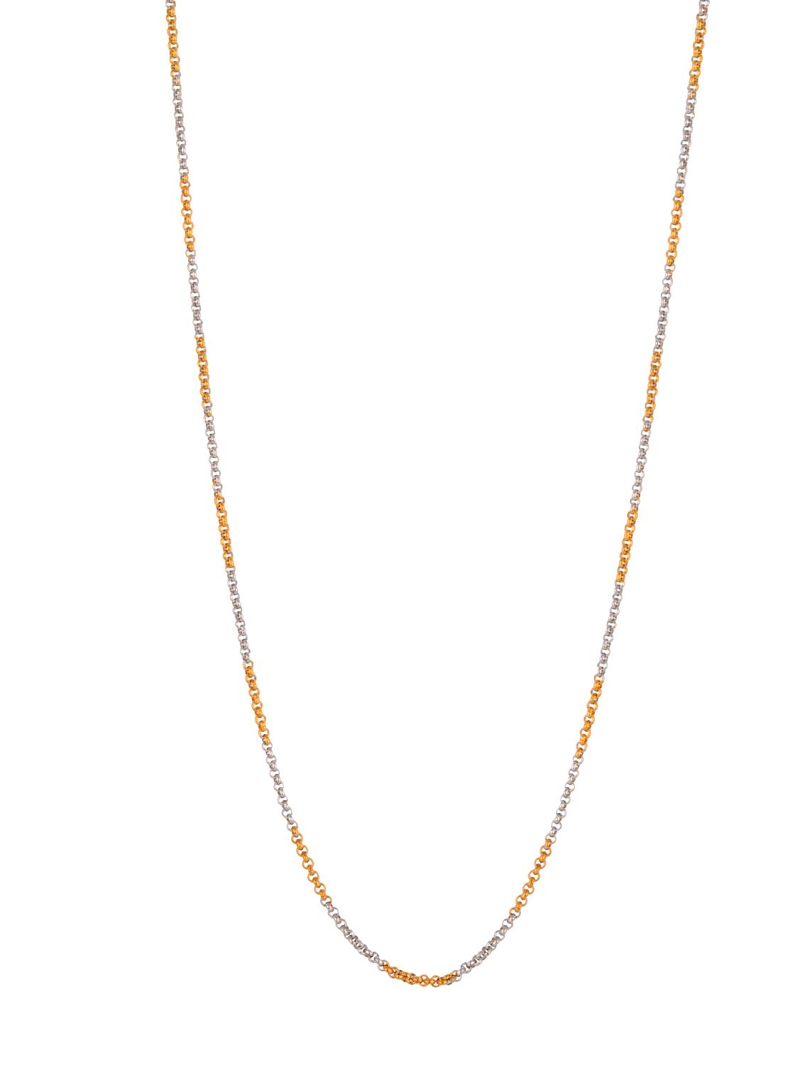 gold metal chain necklace - 14515922 - Zoom Image - 1