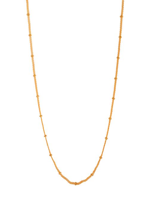 gold metal chain necklace - 14515932 - Standard Image - 1
