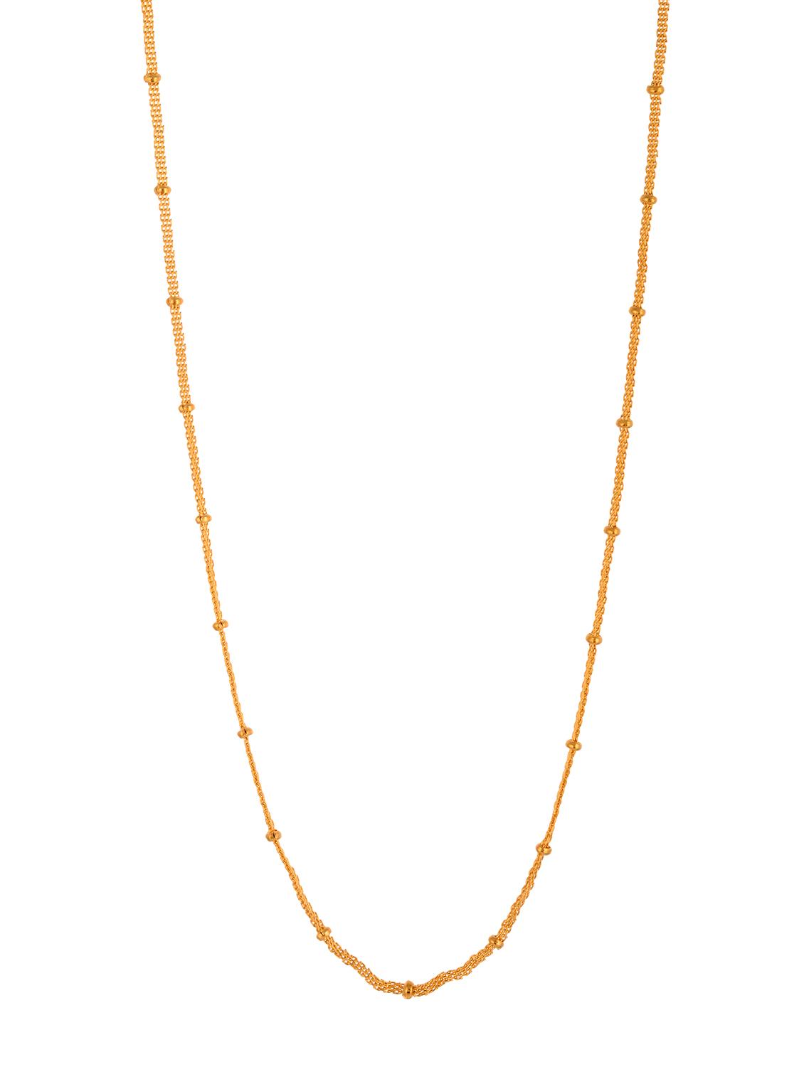 gold metal chain necklace - 14515932 - Zoom Image - 1