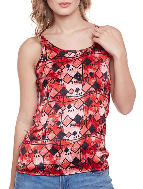 Red printed tank top - 14516358 - Standard Image - 1
