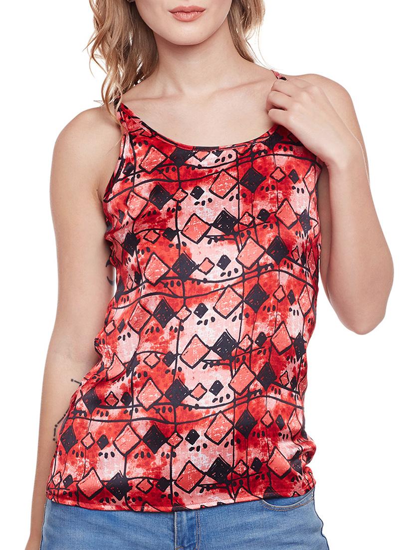 Red printed tank top - 14516358 - Zoom Image - 1