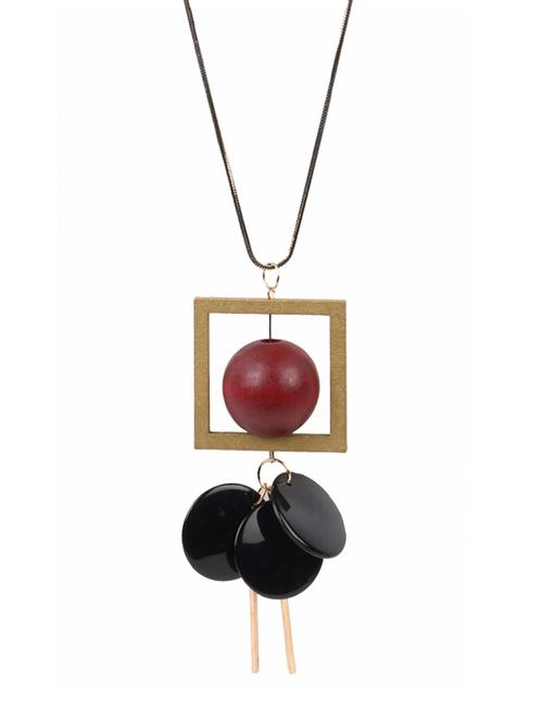 black metal long necklace - 14516424 - Very Small Image - 1