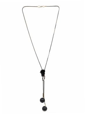 black metal long necklace - 14516426 - Standard Image - 2