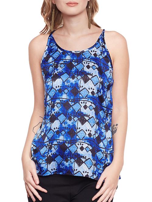 blue printed top - 14516534 - Standard Image - 1