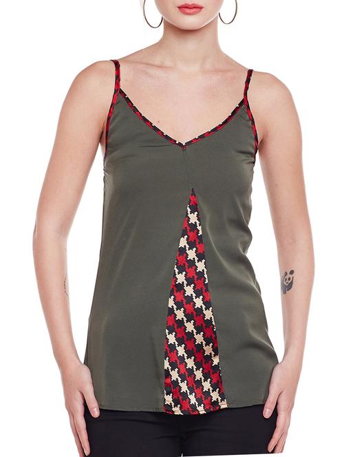 green printed top - 14516579 - Standard Image - 1