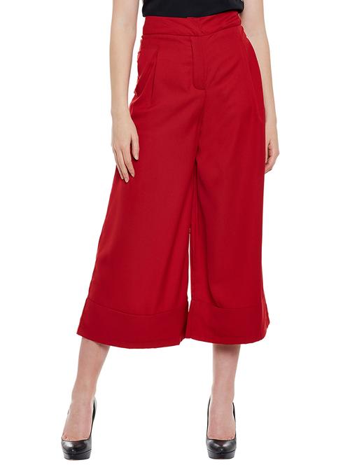 solid red culottes - 14518713 - Very Small Image - 1