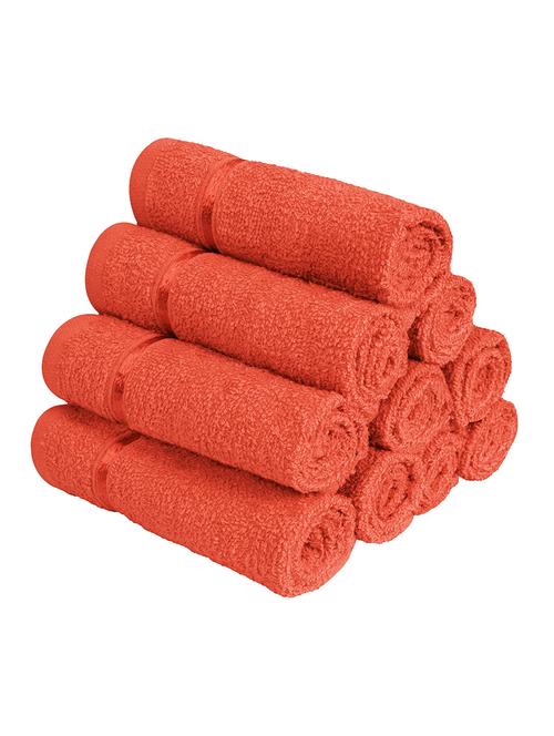 Pure Cotton Set of 10 Face Towel - 14519212 - Standard Image - 1