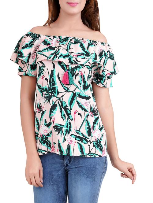 pink printed top - 14519302 - Very Small Image - 1