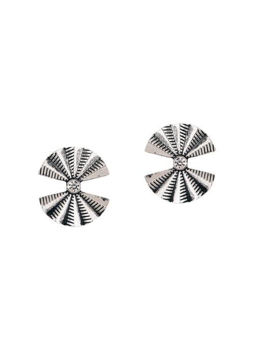 silver studs earrings - 14519938 - Very Small Image - 1