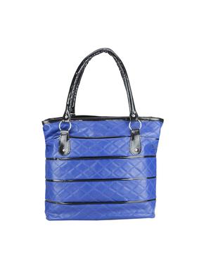 blue leatherette regular handbag - 14520000 - Standard Image - 2