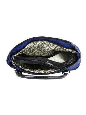 blue leatherette regular handbag - 14520000 - Standard Image - 3