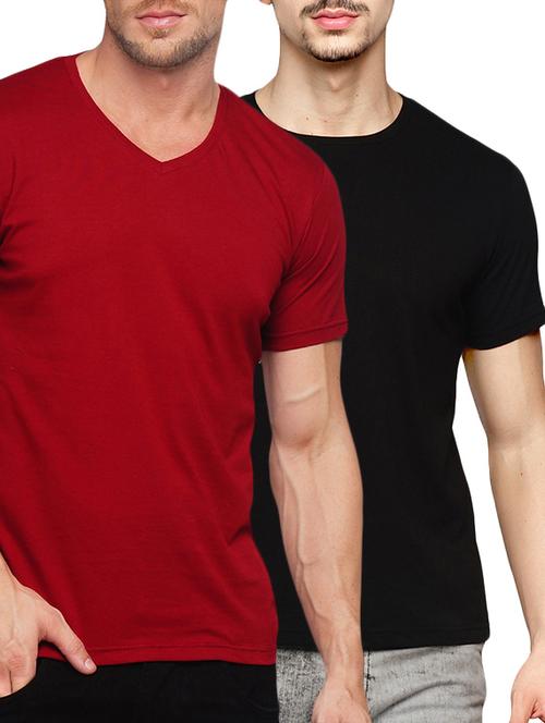 (set of 2) multicolored cotton combos t-shirt - 14520430 - Very Small Image - 1