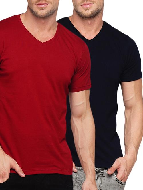 (set of 2) multicolored cotton combos t-shirt - 14520447 - Very Small Image - 1