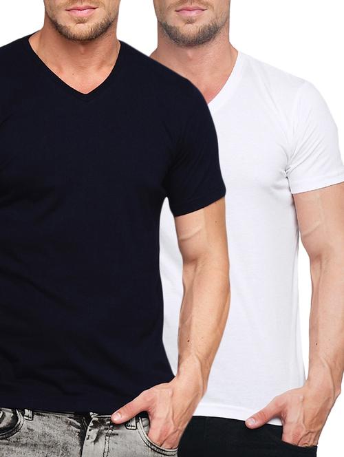 (set of 2) multicolored cotton combos t-shirt - 14520450 - Very Small Image - 1