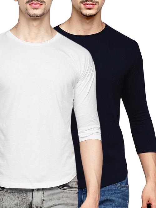 (set of 2) multicolored cotton combos t-shirt - 14520459 - Very Small Image - 1