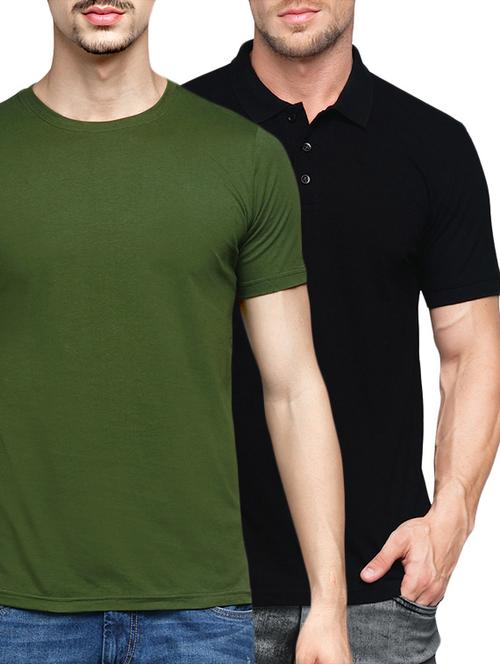 (set of 2) multicolored cotton combos t-shirt - 14520464 - Very Small Image - 1
