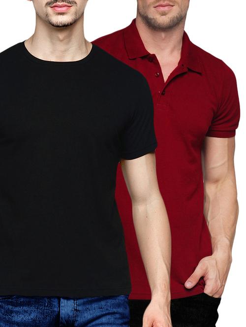 (set of 2) multicolored cotton combos t-shirt - 14520465 - Very Small Image - 1