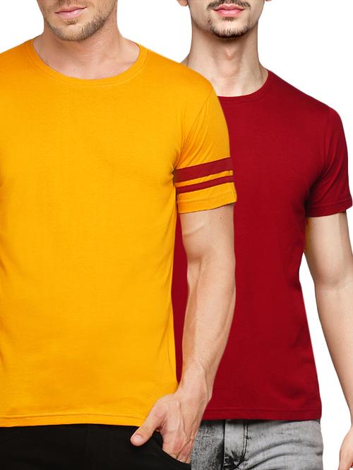 (set of 2) multicolored cotton combos t-shirt - 14520473 - Very Small Image - 1