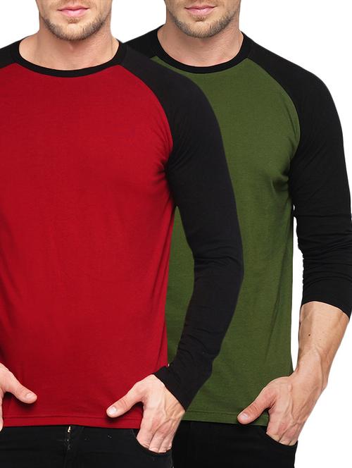 (set of 2) multicolored cotton combos t-shirt - 14520477 - Very Small Image - 1
