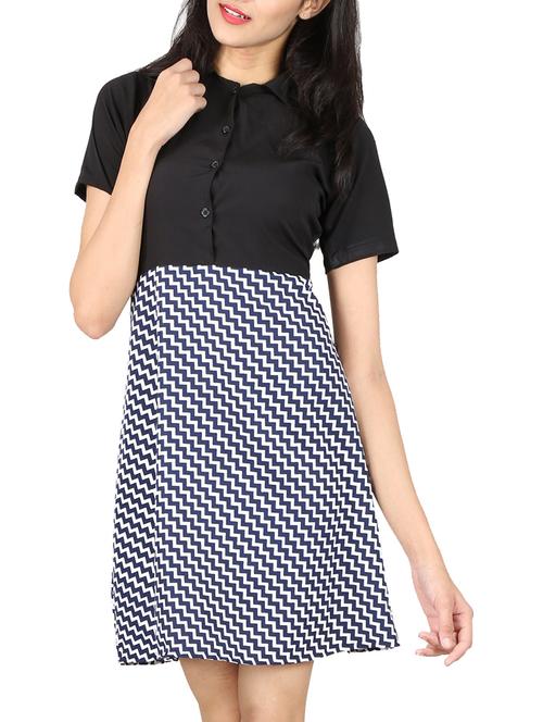multi colored fit & flare dress - 14520555 - Very Small Image - 1