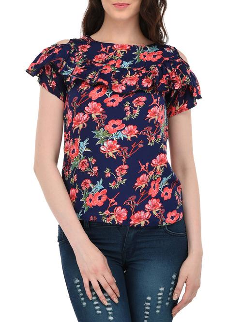 multi colored ruffle top - 14520574 - Very Small Image - 1