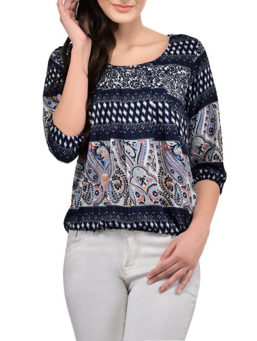 multi colored printed top - 14520610 - Very Small Image - 1