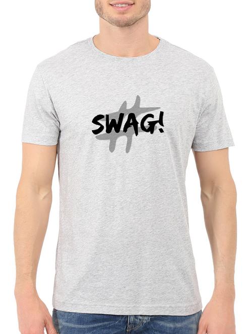 grey cotton chest print tshirt - 14520670 - Standard Image - 1