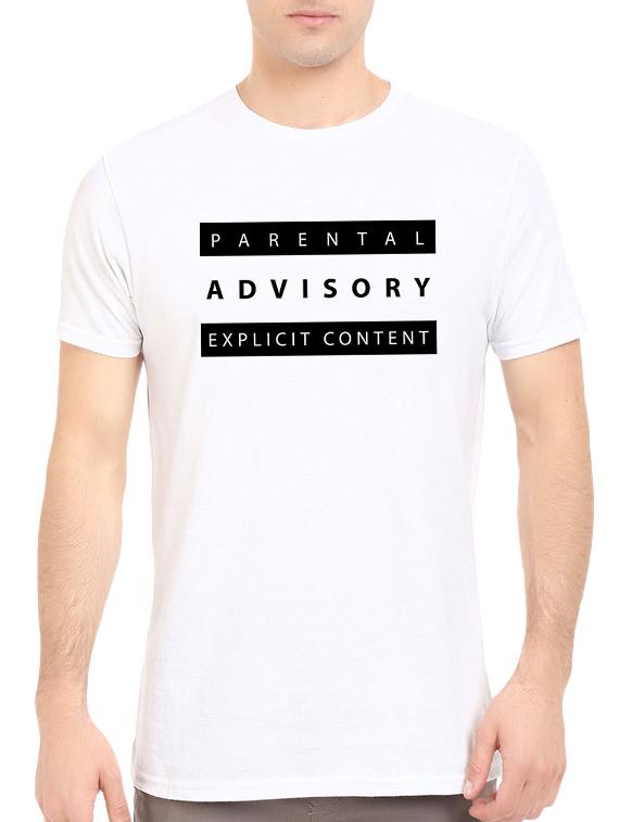 white cotton chest print tshirt - 14520676 - Zoom Image - 1