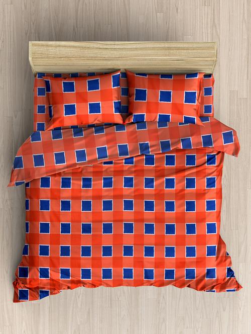 160 TC Premium 3D PolyCotton Double Bed Sheet with 2 Pillow Cover - 14520697 - Standard Image - 1