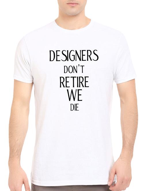 white cotton chest print tshirt - 14520824 - Standard Image - 1