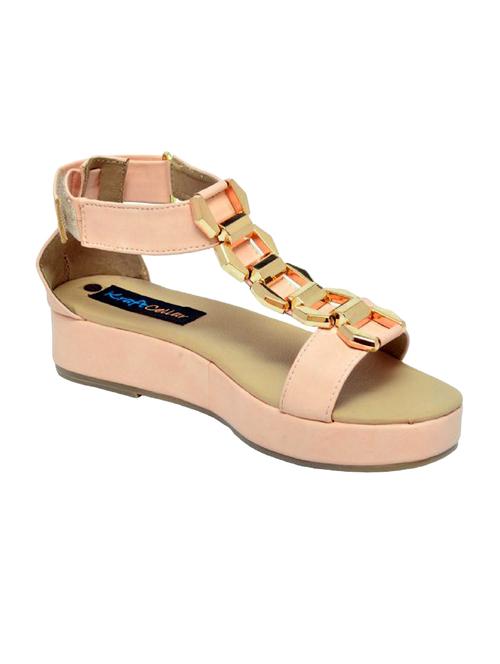 pink faux leather platforms sandals - 14520827 - Very Small Image - 1