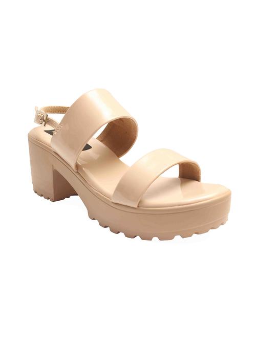 beige patent platforms sandals - 14520834 - Very Small Image - 1