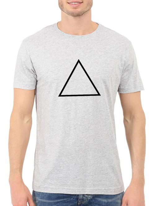 grey cotton chest print tshirt - 14521171 - Standard Image - 1
