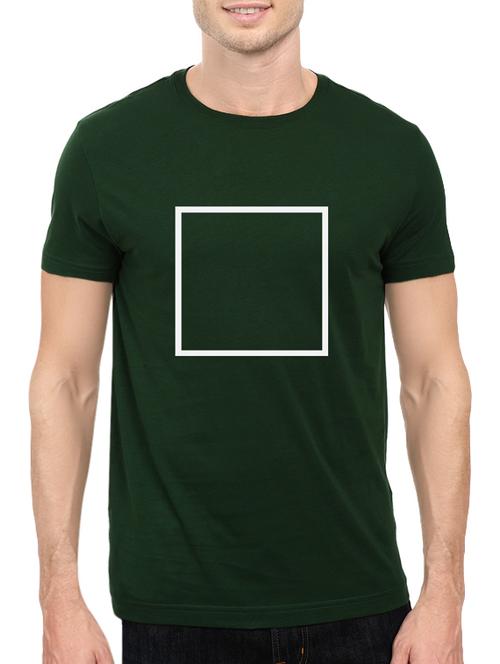 green cotton chest print tshirt - 14521173 - Standard Image - 1